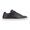Fendi Black Leather Bag Bugs Low Top Sneakers In Noir