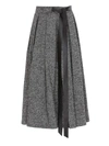 DEPARTMENT 5 WOOL BLEND PLEATED SKIRT IN GREY