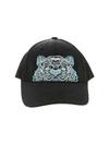 KENZO FABRIC CAP IN BLACK