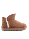 Ugg Classic Fluff Mini Chestnut Boots In Brown