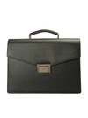 BRIONI ABRAHAM SAFFIANO LEATHER BRIEFCASE