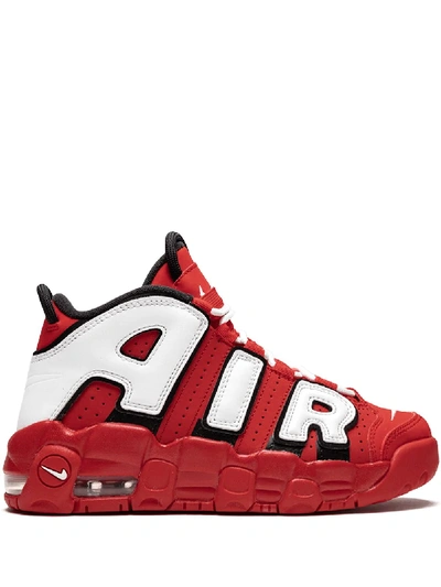 Nike Air More Uptempo Qs Little Kids' Shoe In Red