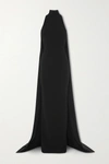 ALEX PERRY LANGLEY DRAPED CREPE GOWN