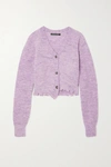 ANDERSSON BELL LUA DISTRESSED MÉLANGE KNITTED CARDIGAN