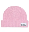 GANNI 羊毛混纺便帽,P00508447