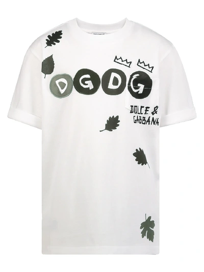 Dolce & Gabbana Kids T-shirt For Boys In White