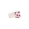 Bleue Burnham Rose Garden Recycled Sterling Silver Sapphire Signet Ring In Silver