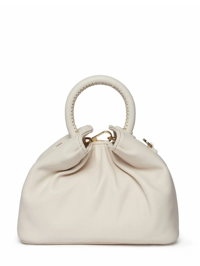 Elleme Dumpling Small White Leather Handbag