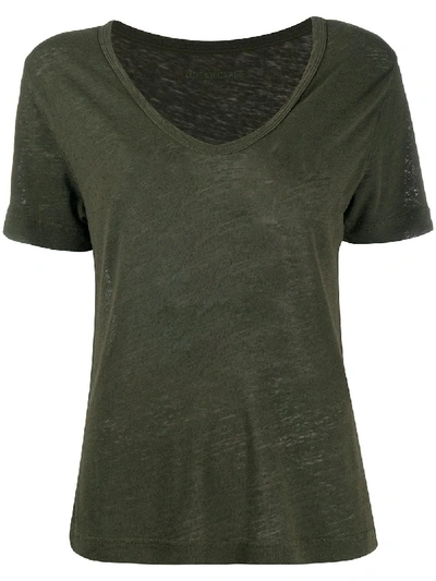 Zadig & Voltaire Jersey T-shirt In Green