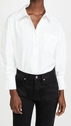 Anine Bing Mika Shirt In White In White