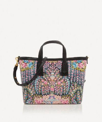 Liberty Seraphina Leather Mini Marlborough Bag In Black