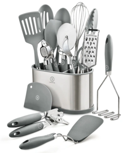Martha Stewart Collection 16-pc. Tool Set, Created For Macy's In Gray