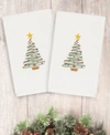 LINUM HOME CHRISTMAS TREE 100% TURKISH COTTON 2-PC. HAND TOWEL SET