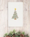 Linum Home Christmas Tree 100% Turkish Cotton Hand Towel In White
