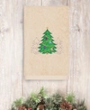 LINUM HOME CHRISTMAS THREE TREES 100% TURKISH COTTON HAND TOWEL