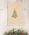 Linum Home Christmas Tree 100% Turkish Cotton Hand Towel In Sand