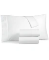 CHARTER CLUB DAMASK SOLID 550 THREAD COUNT 100% COTTON 3-PC. SHEET SET, TWIN, CREATED FOR MACY'S