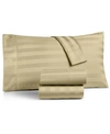CHARTER CLUB DAMASK 1.5" STRIPE 550 THREAD COUNT 100% COTTON 3-PC. SHEET SET, TWIN, CREATED FOR MACY'S