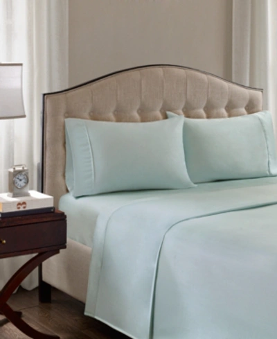 Madison Park 1500 Thread Count Cotton Blend 4-pc. Sheet Set, California King Bedding In Seafoam