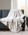 Madison Park Sachi Faux-fur Throw, 60" X 70" In Natural