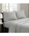 Madison Park 3m-microcell Solid 3-pc. Sheet Set, Twin Xl In Grey