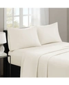 Madison Park 3m-microcell Solid 4-pc. Sheet Set, King In Ivory