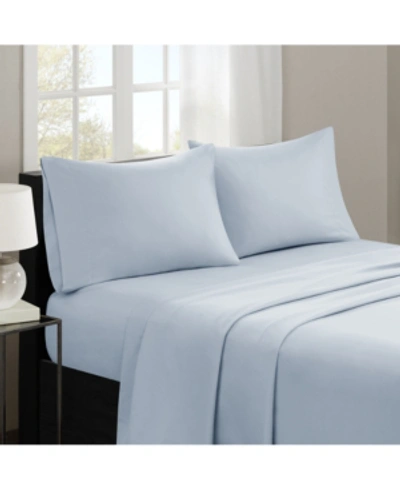 Madison Park 3m-microcell Solid 4-pc. Sheet Set, King In Blue