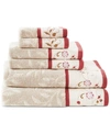 Madison Park Cotton 6-pc. Embroidered Serene Jacquard Towel Set Bedding In Serene