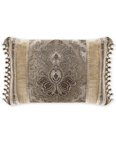 J Queen New York Bradshaw Boudoir Decorative Pillow, 21" X 15" In Natural