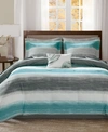 Madison Park Saben 7-pc. Twin Comforter Set Bedding In Aqua