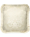 J Queen New York Marquis Decorative Pillow, 20" X 20" In Cream