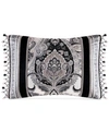 J Queen New York Guiliana Boudoir Decorative Pillow, 15" X 21" In Silver