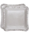 J Queen New York La Scala Sham, European In Silver