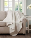 Madison Park Quebec Quilted Throw, 60" X 70" In Ivory