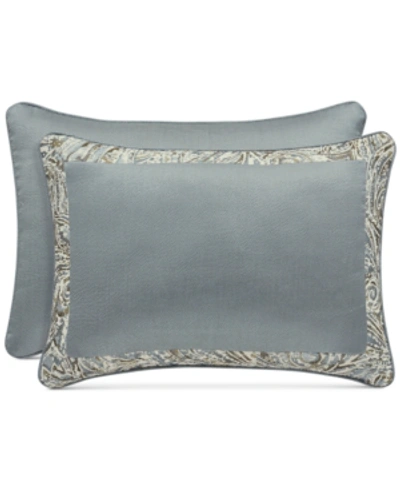 J Queen New York Giovani Boudoir Decorative Pillow, 20" X 12" In Spa