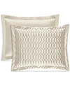 J Queen New York Satinique Quilted Sham, Standard In Natural