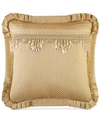 J Queen New York Napoleon Decorative Pillow, 20" X 20" In Gold