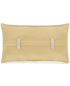 J Queen New York Satinique Decorative Pillow, 12" X 20" In Gold