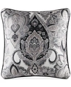 J Queen New York Guiliana Decorative Pillow, 20" X 20" In Silver