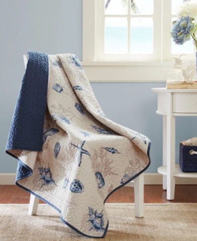 Madison Park Bayside Quilted Throw, 60" X 70" In Blue