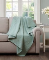 Madison Park Quebec Quilted Throw, 60" X 70" In Seafoam