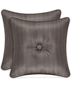 J Queen New York Astoria Decorative Pillow, 16" X 16" In Mink