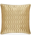 J QUEEN NEW YORK SATINIQUE QUILTED DECORATIVE PILLOW, 20" X 20"