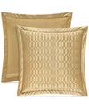 J Queen New York Satinique Quilted Sham, European In Gold