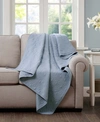 Madison Park Quebec Quilted Throw, 60" X 70" In Blue