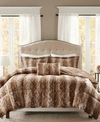 Madison Park Zuri 4-pc. King Comforter Set In Tan