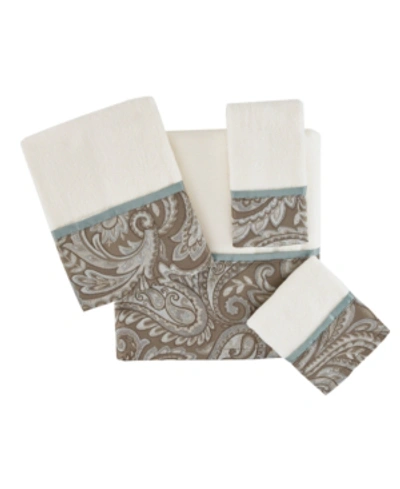 Madison Park Aubrey 6-pc Jacquard Towel Set Bedding In Blue