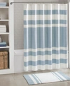 MADISON PARK SPA WAFFLE 3M-SCOTCHGARD SHOWER CURTAIN, 72" X 84"