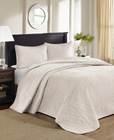 Madison Park Quebec Quilted 3-pc. Bedspread Set, Full In Ivory