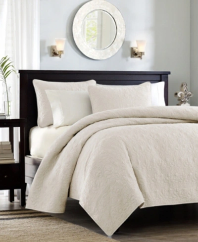 Madison Park Quebec 3-pc. Quilt Set, Full/queen In Ivory